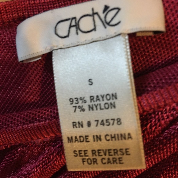 Cache Red/Fuchsia Ruffle Tank - Picture 4 of 4